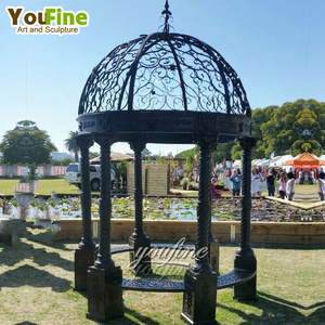 Custom size modern outdoor garden decor cast iron gazebo weights for sale