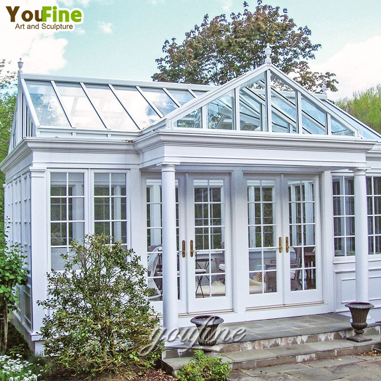 High Quality Outdoor Large Size Modern Glass Sunroom Wrought Iron Victorian Garden Gazebo