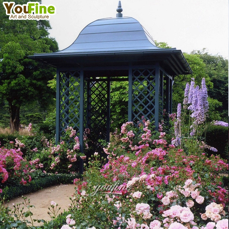 Modern Outdoor High Quality Victorian Iron Gazebo For Garden