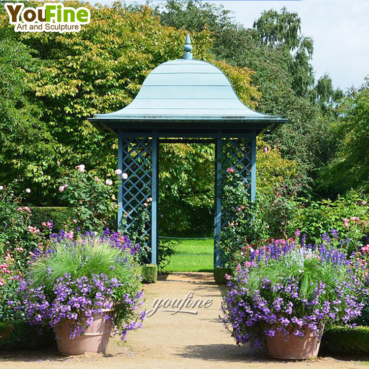 Modern Outdoor High Quality Victorian Iron Gazebo For Garden