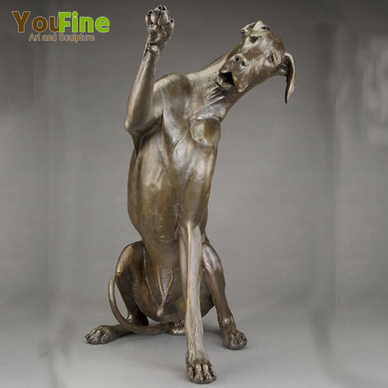 Life Size Bronze Great Danes Statue for Garden