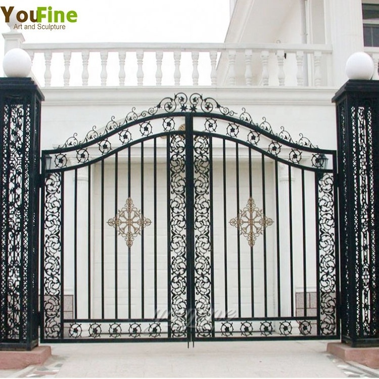 Hot Sales Antique Wrought Iron Door Gates for Outdoor Driveway