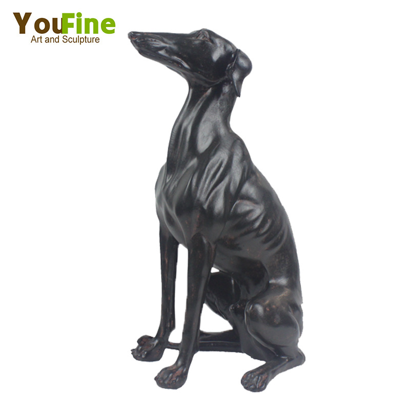 Life Size Bronze Greyhounds Dog Sculpture for Sale