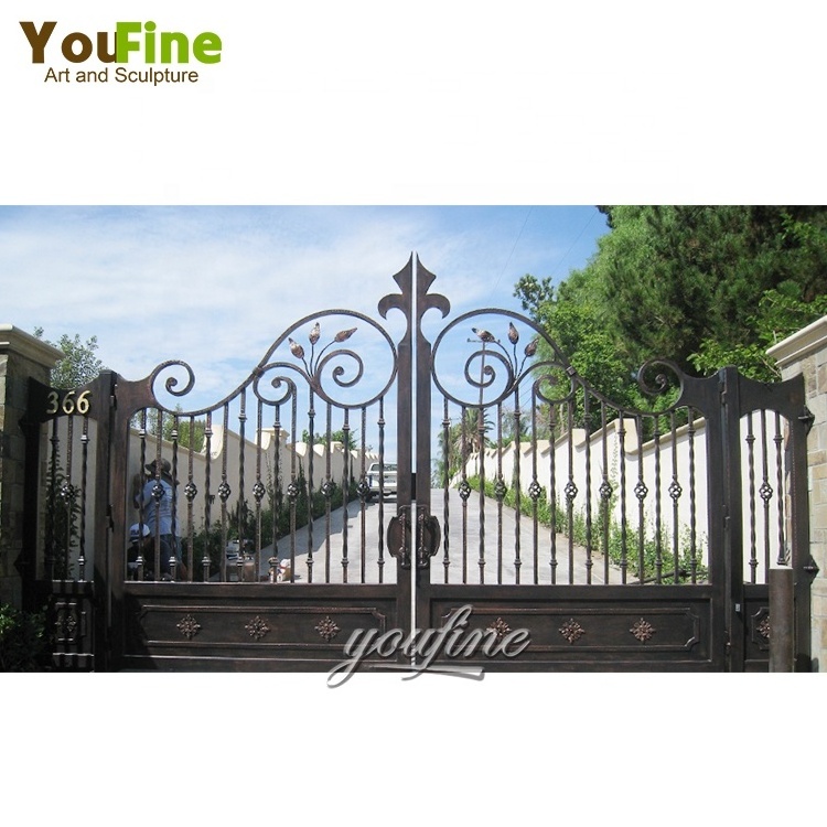 Metal Ornaments for Decoration Best Price Simple Design Wrought Iron Gate