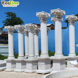 Stone Roman pillar Marble decorative pillars for homes