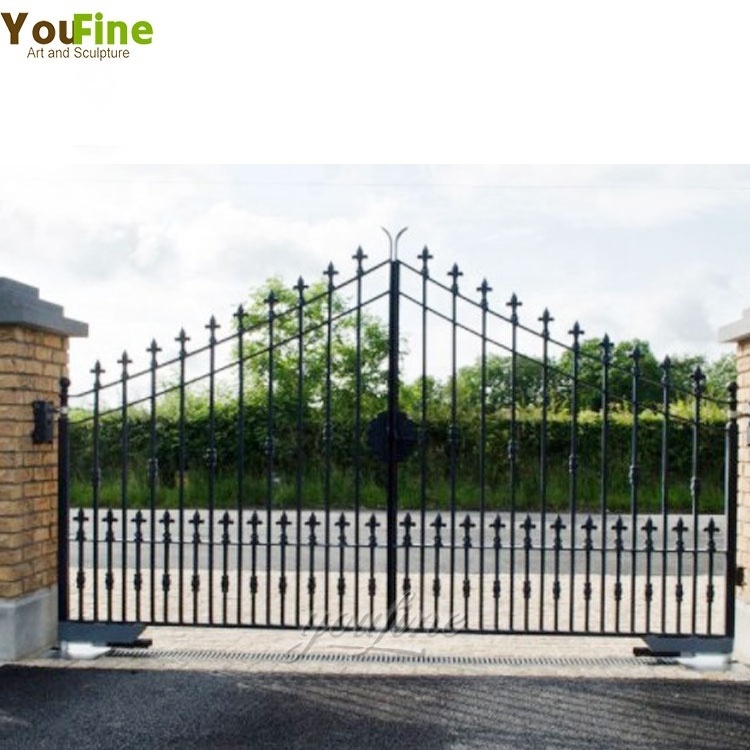 Hot Sales Antique Wrought Iron Door Gates for Outdoor Driveway