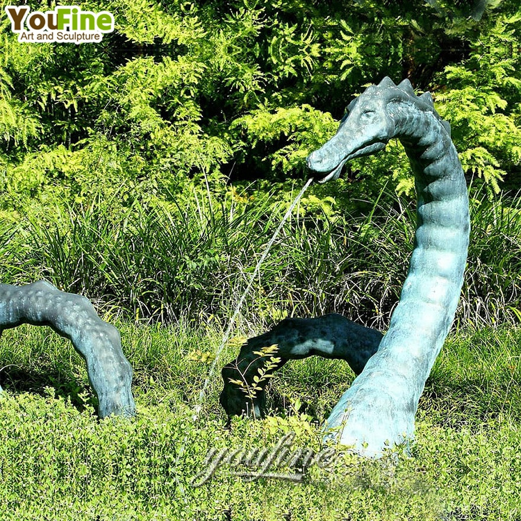 Outdoor Decoration Life Size Hign Quality Bronze Dragon Sculpture Water Fountain For Sale