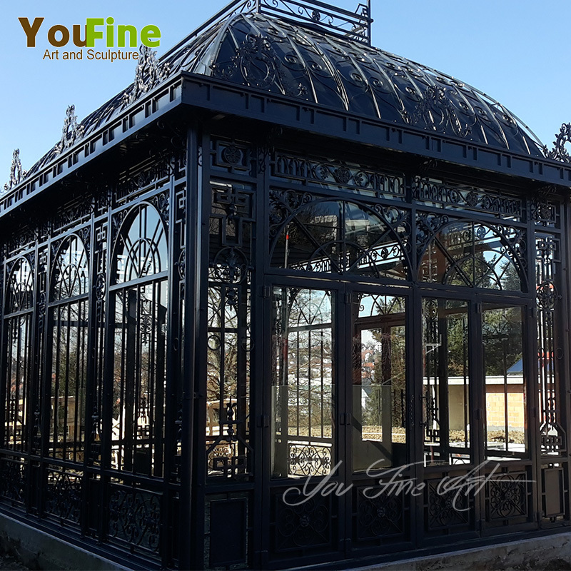 Customized Garden Cast Iron Gazebo Green House