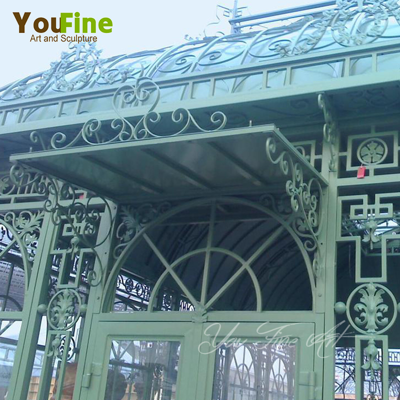 Customized Garden Cast Iron Gazebo Green House