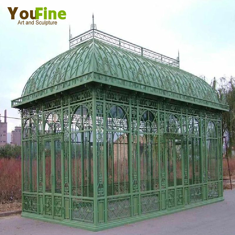 Hot Sale Garden Ornamental Wrought Iron Gazebo for Sale