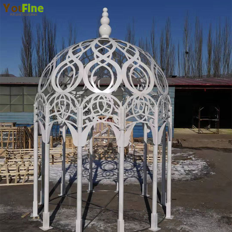 Hot Sale Garden Ornamental Wrought Iron Gazebo for Sale