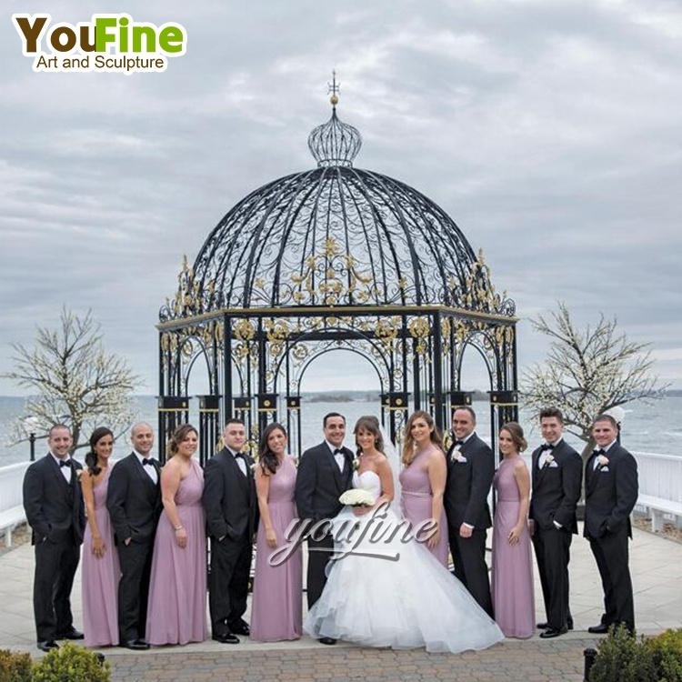 Luxury Garden Modern Wrought Iron Gazebo for Wedding