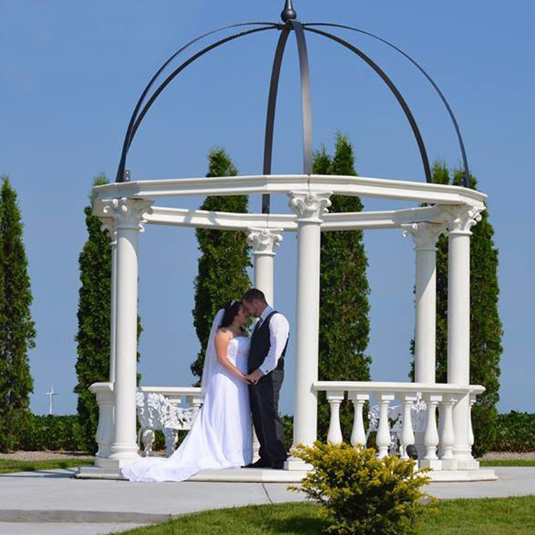 Garden Outdoor Marble Gazebo for Wedding Decoration