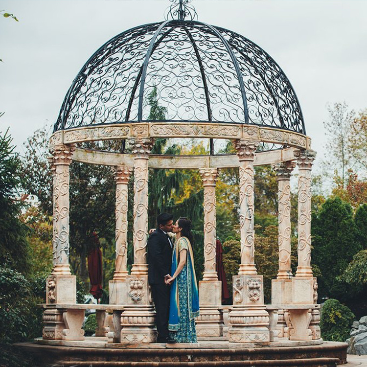 Garden Outdoor Marble Gazebo for Wedding Decoration