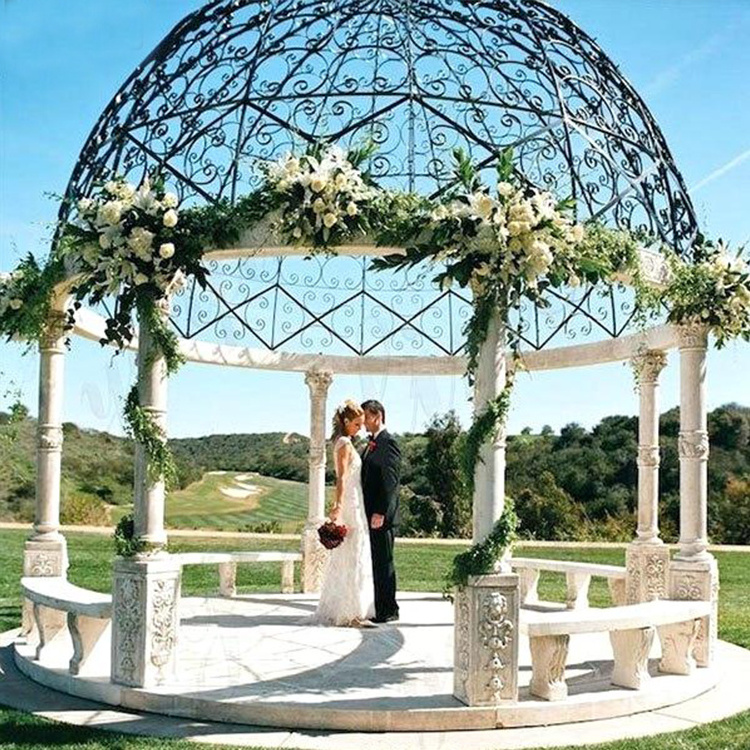 Garden Outdoor Marble Gazebo for Wedding Decoration