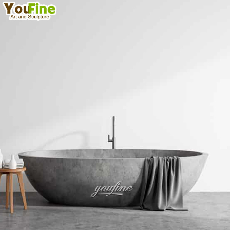 Hot Sale Low Stone Custom High Quality Black Marble Natural Bathtub For Bathroom