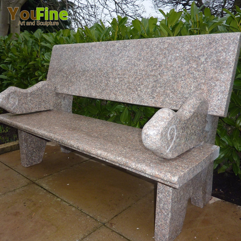 High quality garden granite memorial bench for park