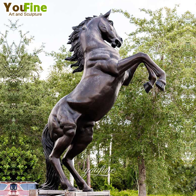 Life Size Modern Outdoor Animal Resin Fiberglass Horse Garden Statues