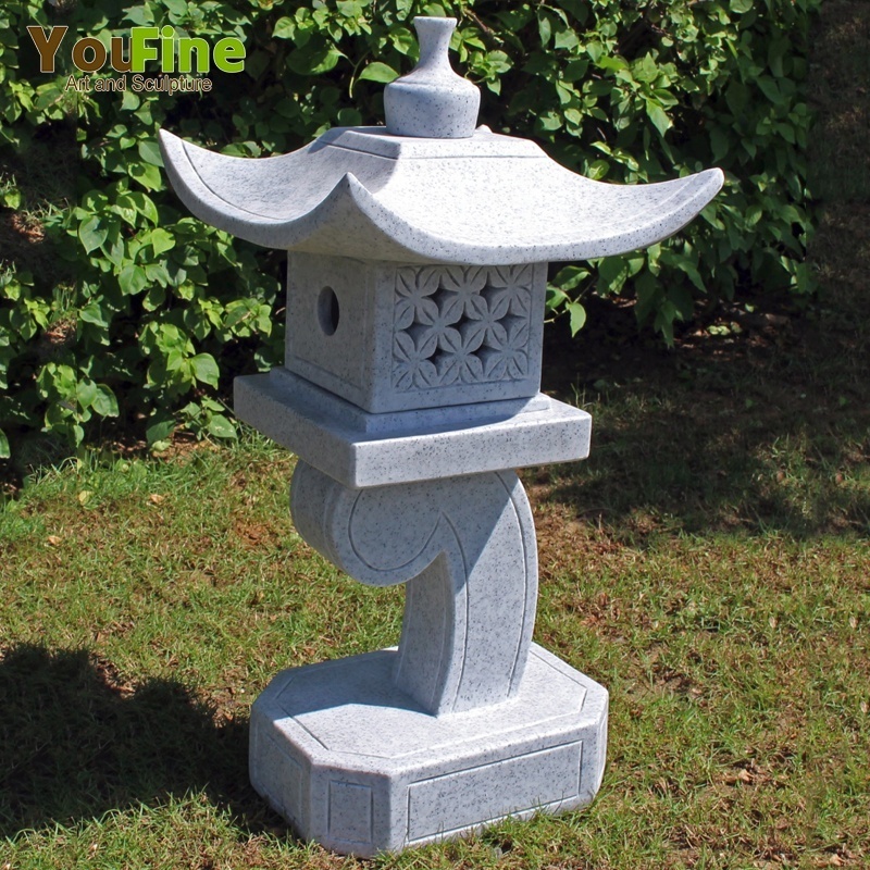 Japanese-Style Pagoda Marble Granite Lantern for Outdoor Garden