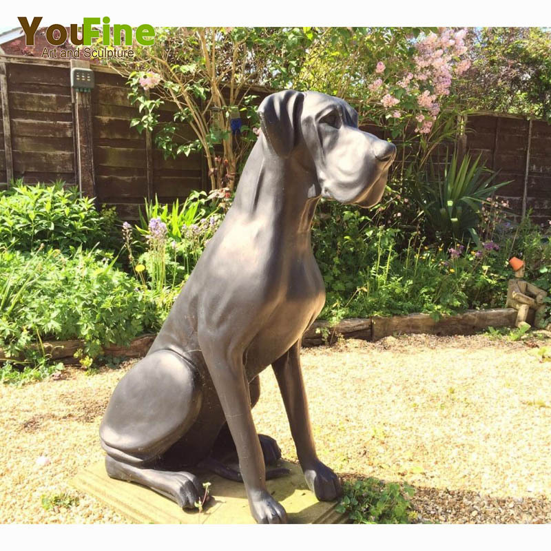 Life Size Bronze Great Danes Statue For Sale