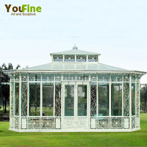 China Supplier Outdoor Garden Cast Iron Gazebo