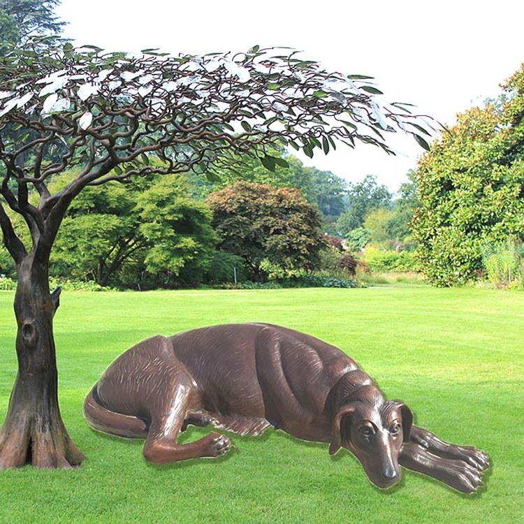 hot designs Beautiful Bronze great dane  Dog statue  Life Size Animal Statue