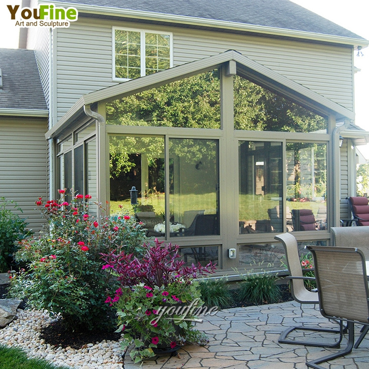 Summer House Gazebo Pergola Aluminium Outdoor Roof Sunroom Solarium Glass House Sun Room