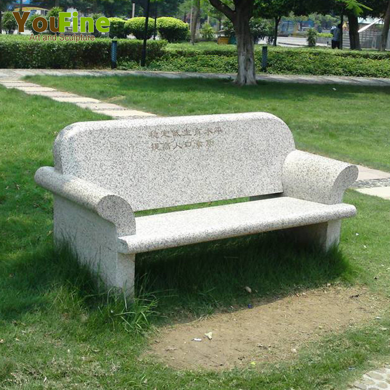 High quality garden granite memorial bench for park