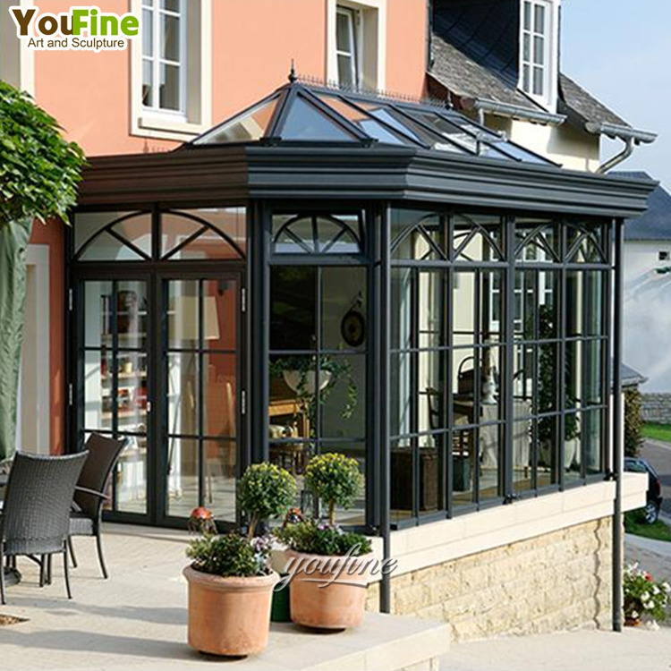 Summer House Gazebo Pergola Aluminium Outdoor Roof Sunroom Solarium Glass House Sun Room