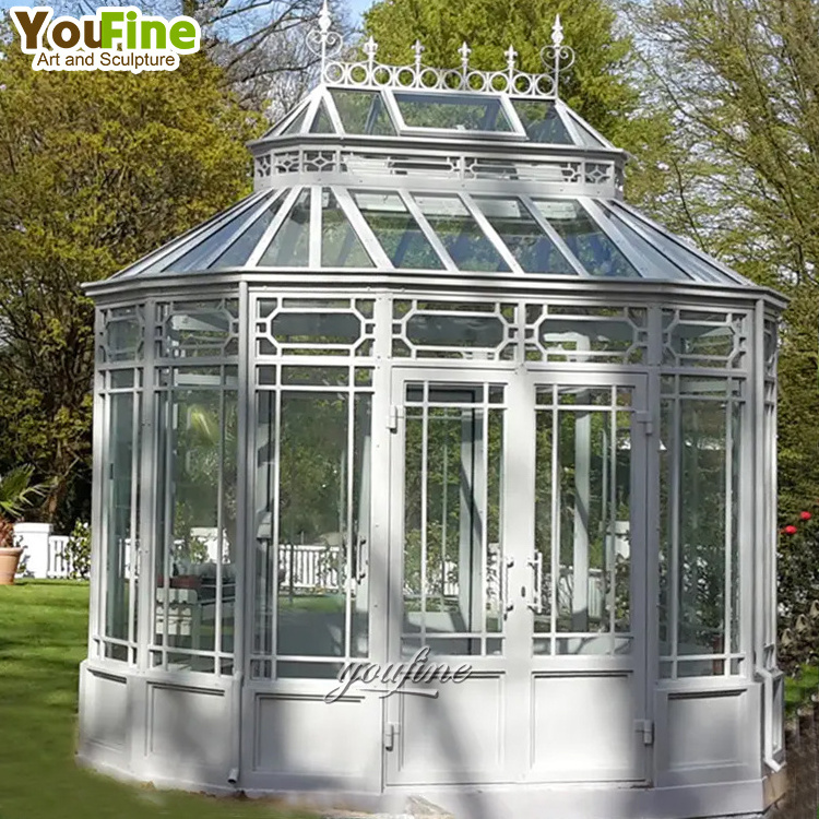 Summer House Gazebo Pergola Aluminium Outdoor Roof Sunroom Solarium Glass House Sun Room