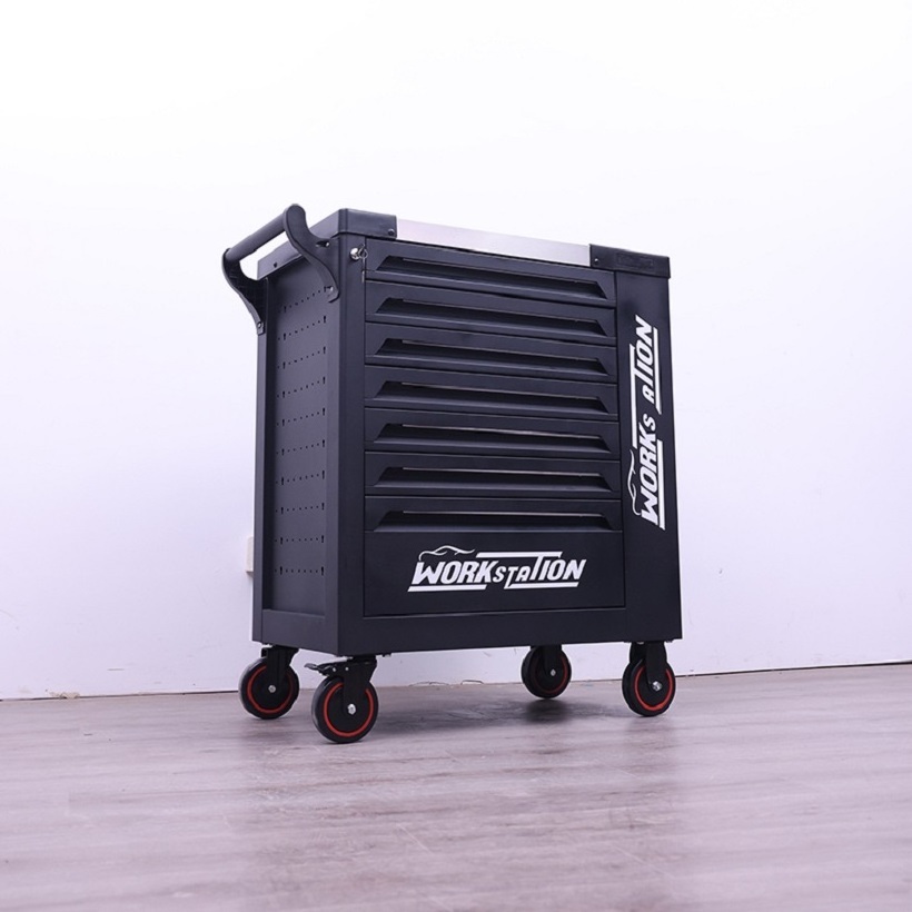 Steel 7 Drawers Tool Box Roller Cabinet Workshop Garage Rolling Tool Cabinet Trolley Rolling Tool Chest On Wheels