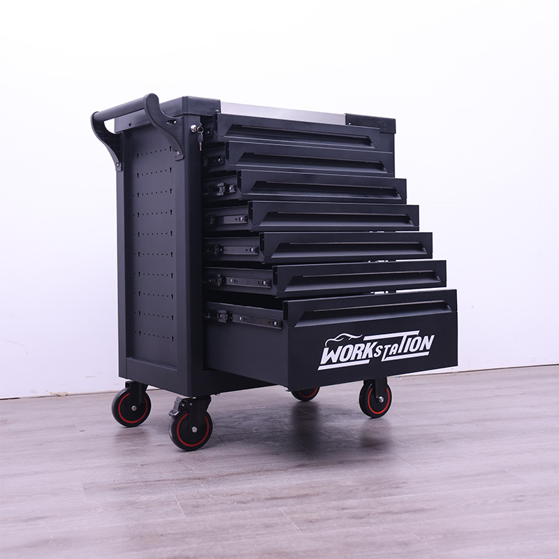 Steel 7 Drawers Tool Box Roller Cabinet Workshop Garage Rolling Tool Cabinet Trolley Rolling Tool Chest On Wheels