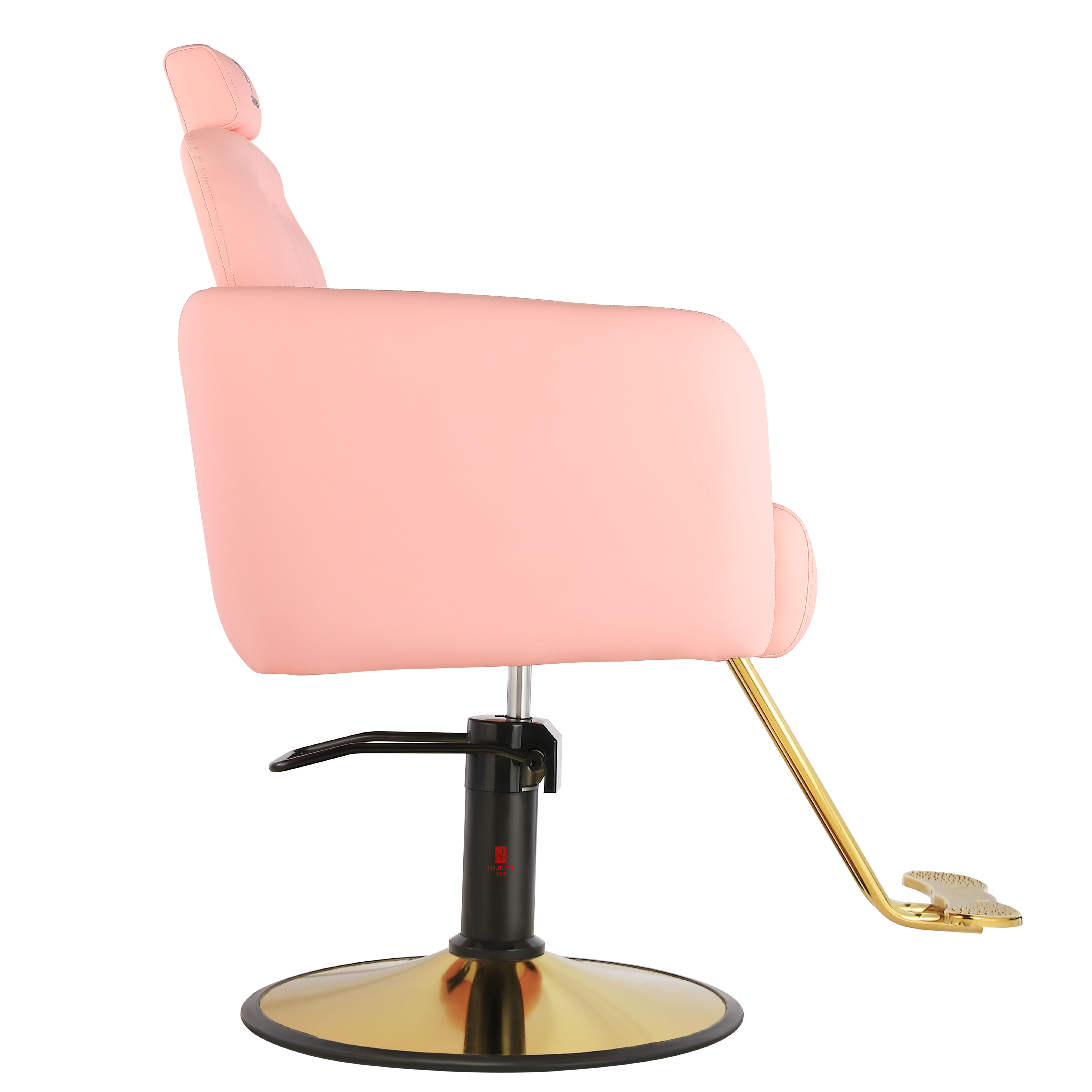 Antique Barber Chair Pink Gold Hair Salon Chair Beauty Salon Furniture Wholesale