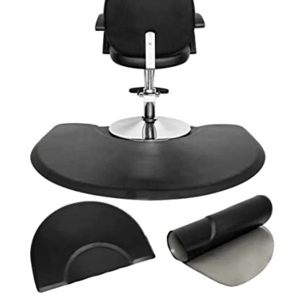 Salon Mat Waterproof PVC PU Anti-fatigue Barber Chair Floor Mat Hair Cutting Mat Barber Supplies