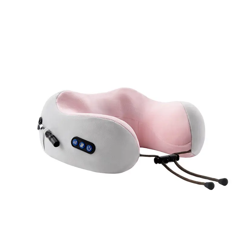 Hot sales U-shaped travel pillow memory foam neck pillow air electric u shape neck pillow for massage