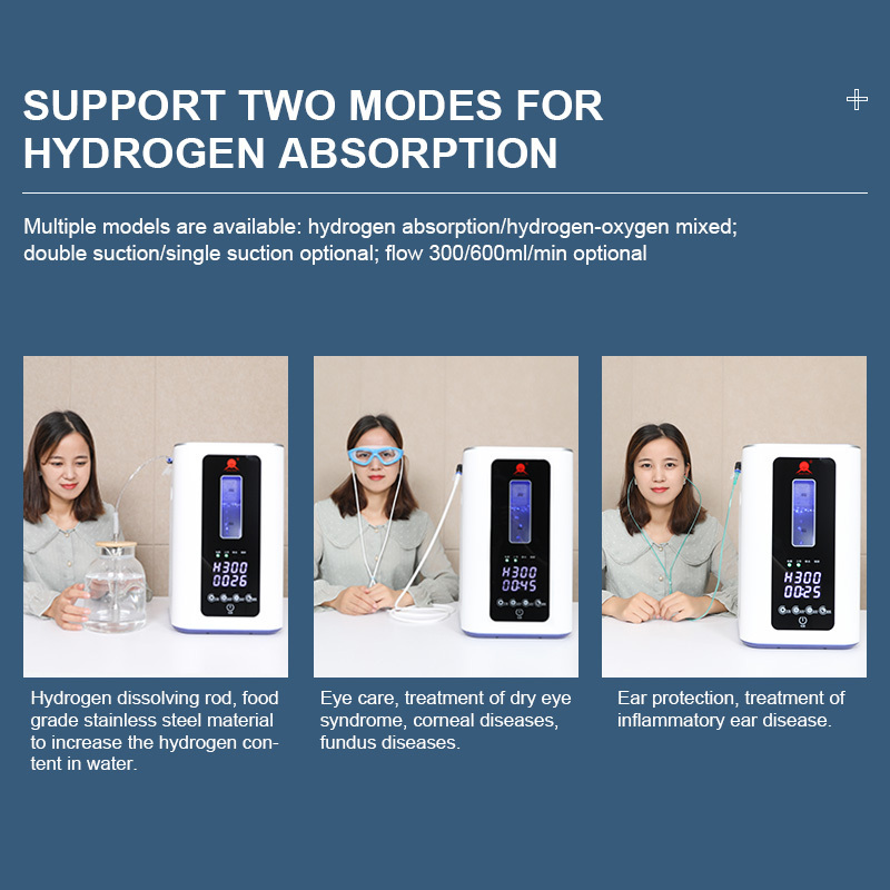 Home Use Mini 3000ml/min Portable Hydrogen Oxygen Generator Machines