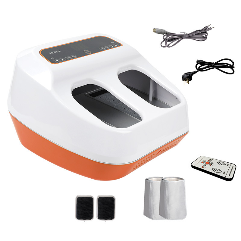 Light Wave Shiatsu Foot Spa Massage Machine Heat Air Pressure Vibrating Rolling Ems Tens Foot Massager for Massage Foot Heel