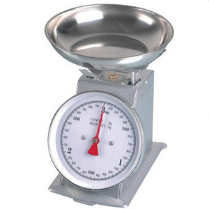 10kg Capacity Mechanical Weighing Scale Stainless Steel Tray Plate And Dial Ring Stable Performance  RoHs Certificate  Approval