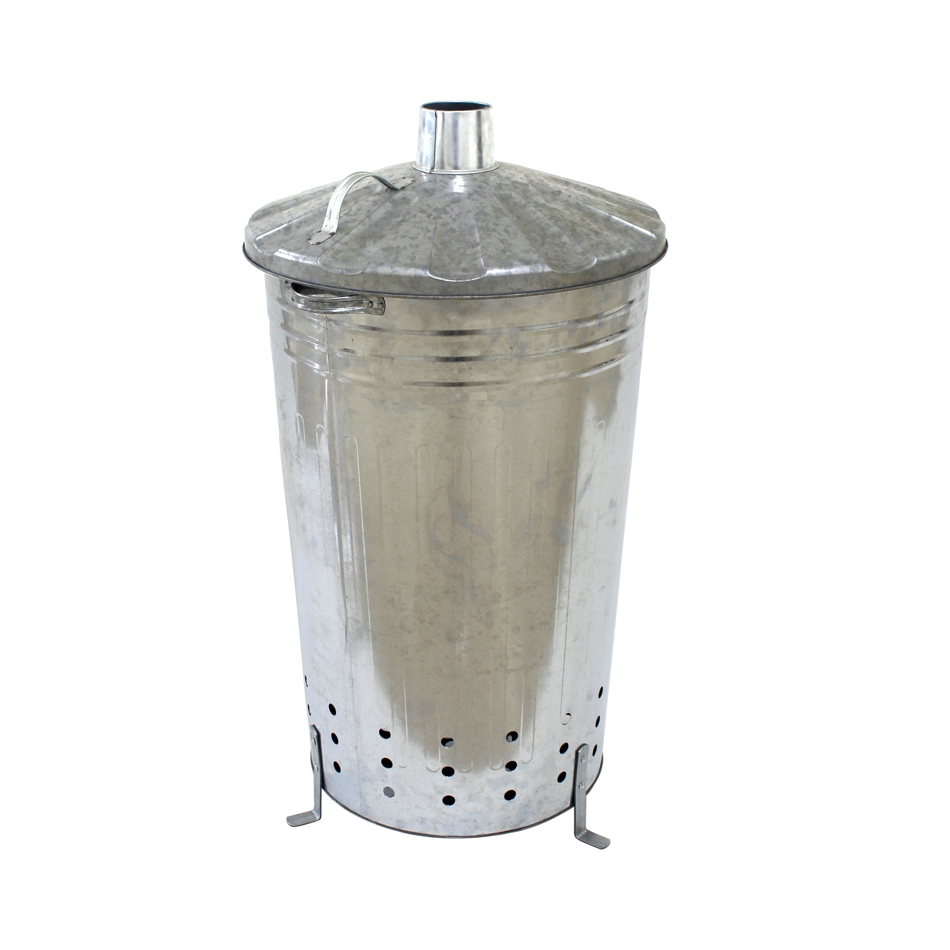 China manufacturers 75L portable Metal galvanized household waste incinerators garden incinerator for sale