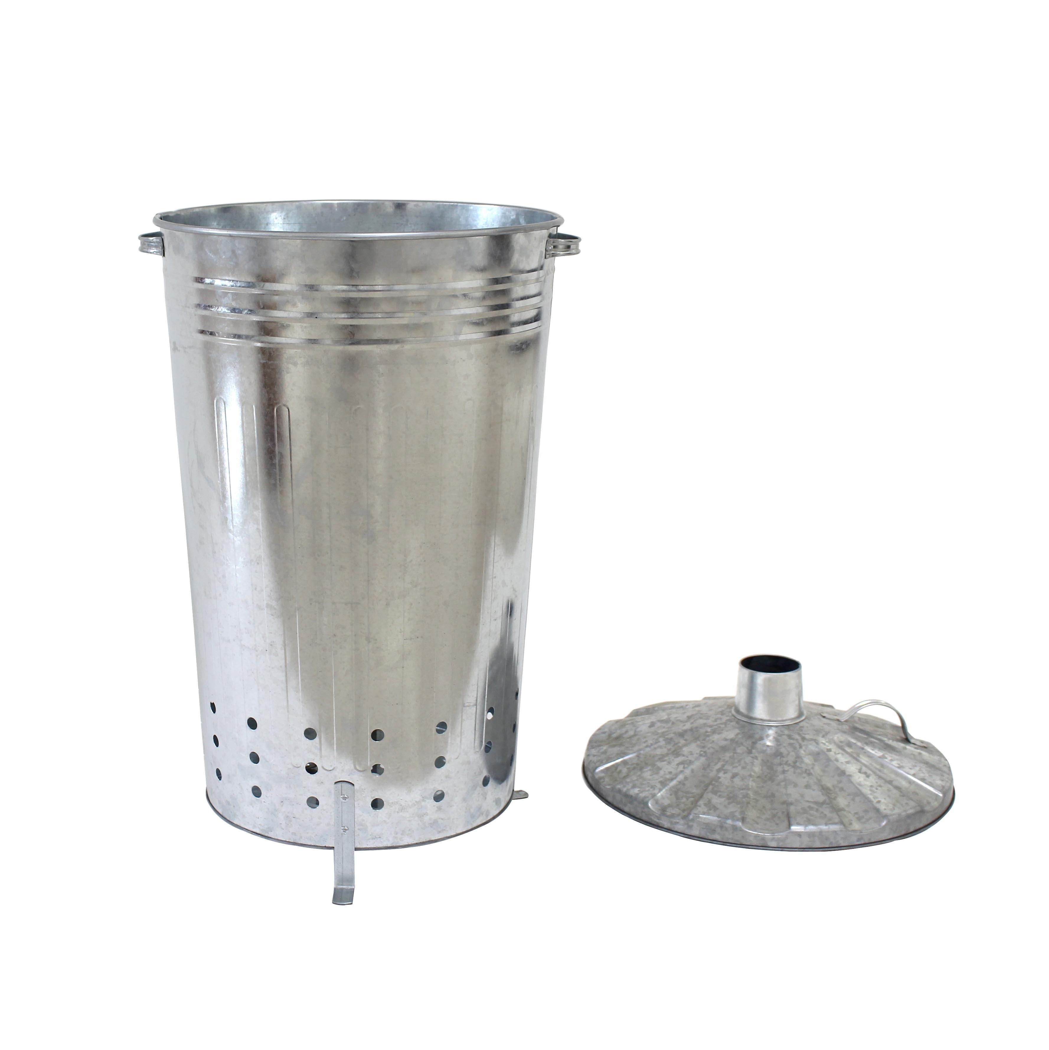 China manufacturers 75L portable Metal galvanized household waste incinerators garden incinerator for sale