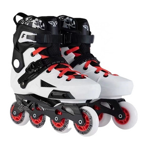 YSMLE Wholesale indoor outdoor Junior hot sale Freestyle Slalom Hard Boot Racing Speed Patines 4 wheels inline Skates for adult