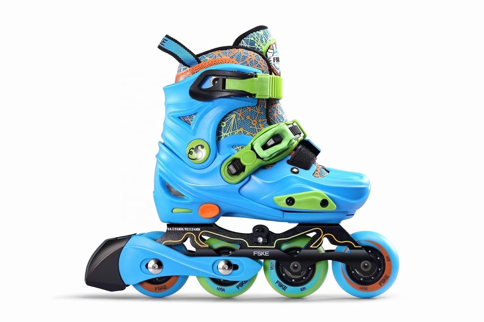 4WD adjustable urban outdoor freestyle fitness speed racing roller inline skate for kids