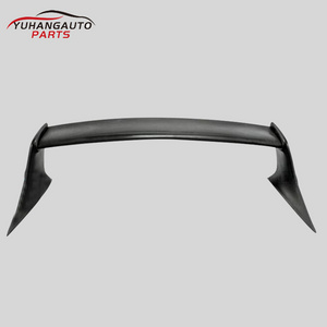 For  mk4 MKIV JZ80 TRD Style Fiberglass Rear Trunk Spoiler Wing with carbon fiber spoiler end caps