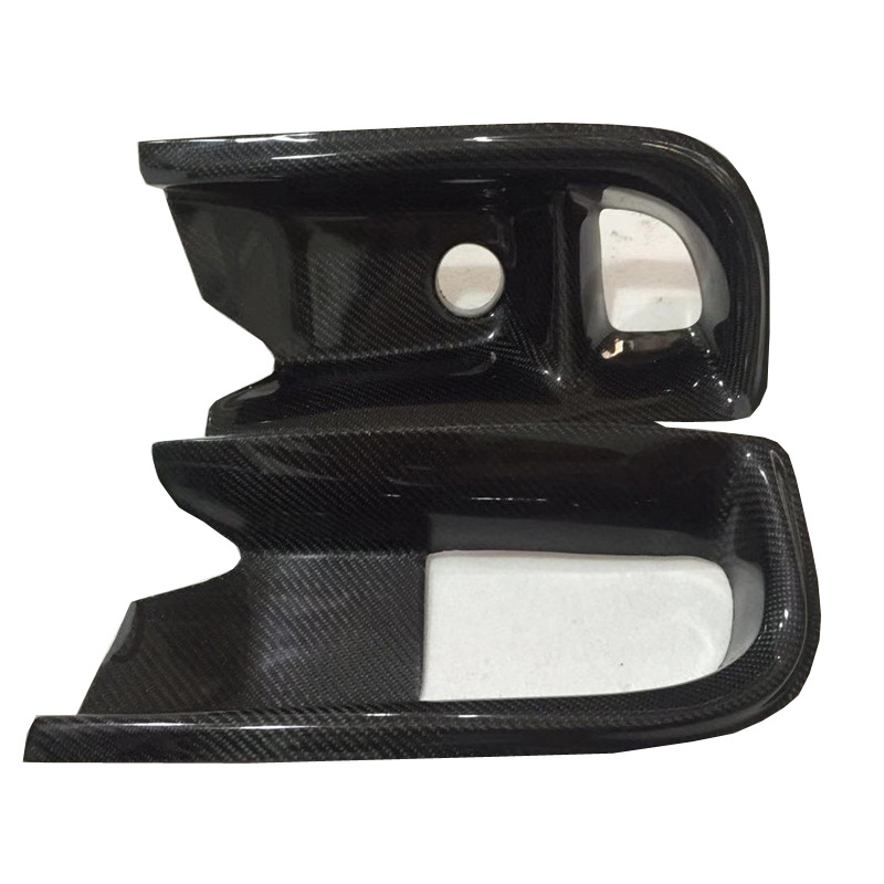 For 2006-2007 Lancer Evolution 9 RA Style Front Bumper Oil Clean Guide & Air Duct Carbon fiber