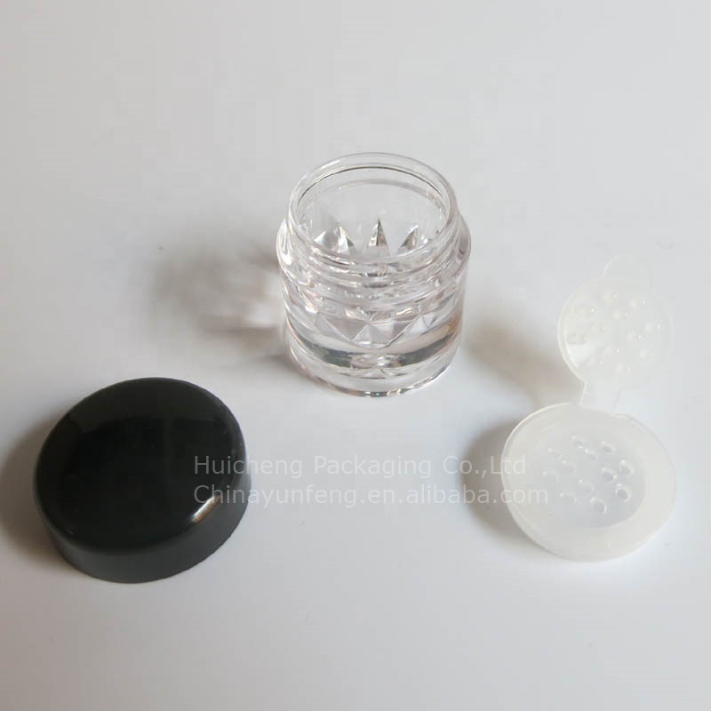 3G empty mini plastic loose powder container