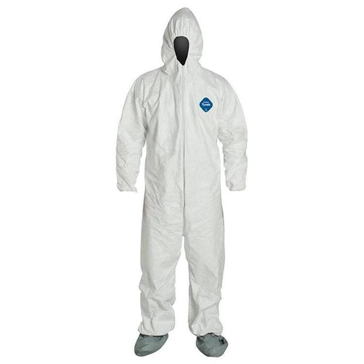 RTS fast delivery stock dupont tyvek 500 xpert 400 coverall disposable chemical Isolation gown protective disposable coverall