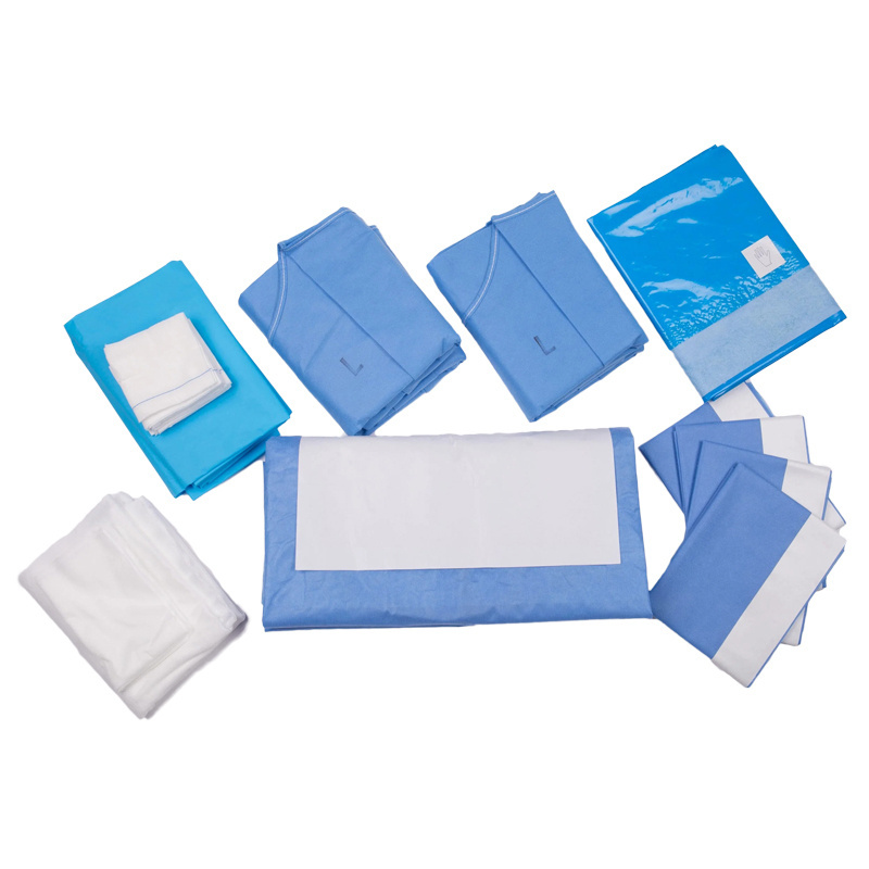 OEM Disposable Cesarean Section Surgical Drape Pack Kit Manufacturer Medical Consumable Disposable Surgical Pack