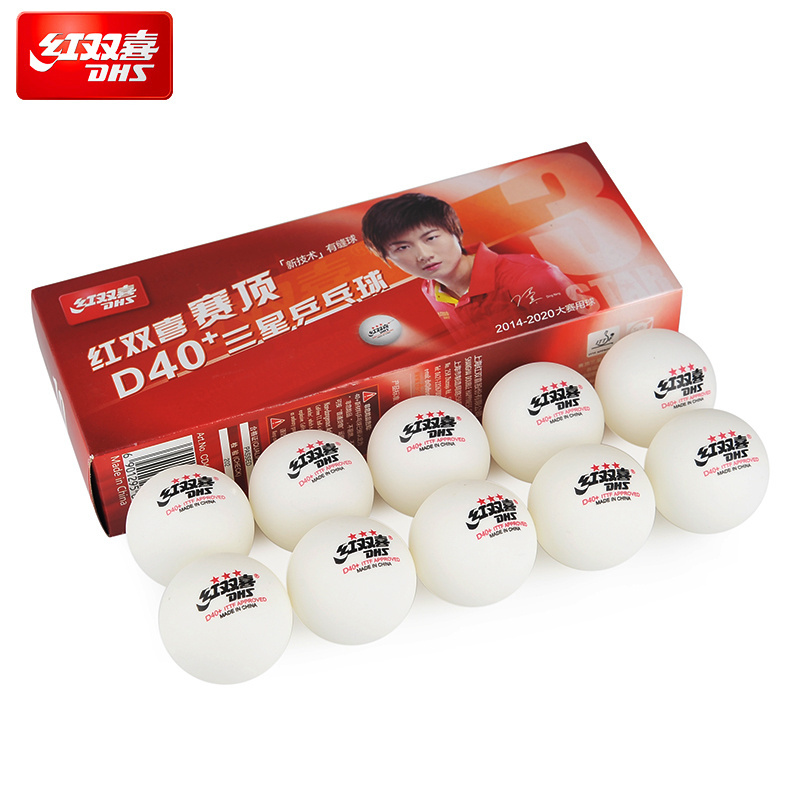 new model  ITTF approved  ABS plastic white high quality  wih seamed 40+ dhs 3 star  table tennis balls