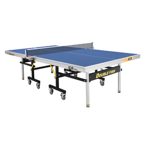 Doublefish 233 national competition  ITTF approved 25mm folding  movable table tennis wholesale pingpong table