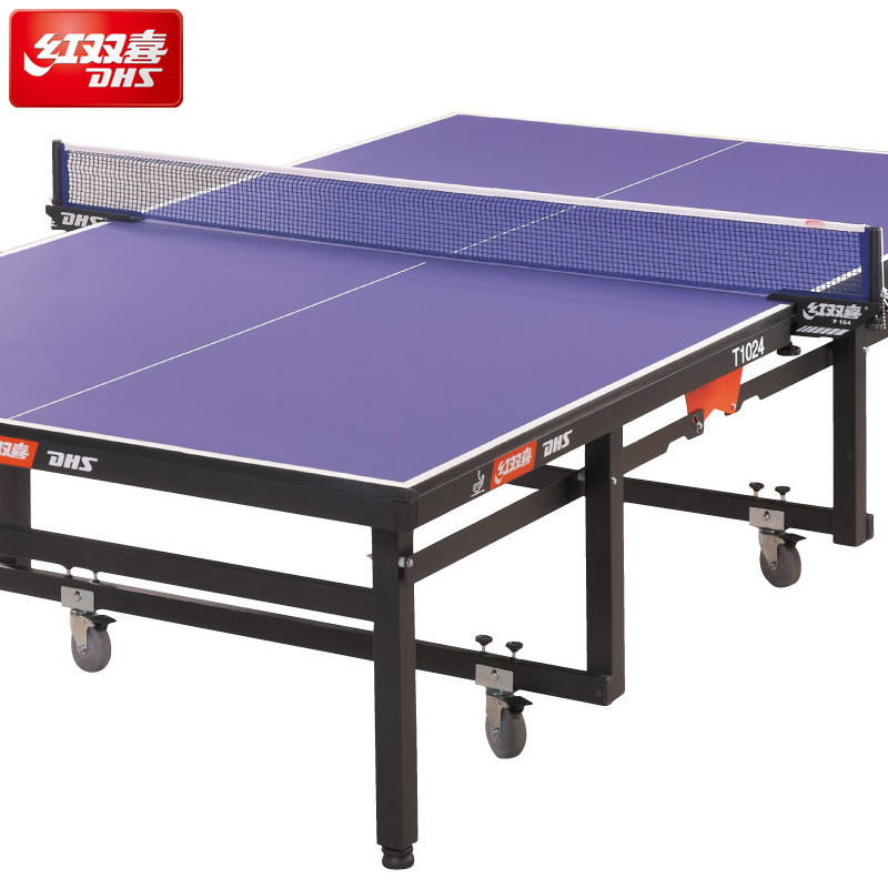 T1024 25mm ittf approved professional  moveable and foldable DHS indoor ping pong table tennis table